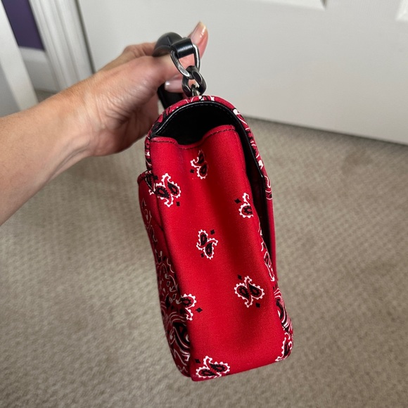 YSL PAISLEY BANDANA CROSS BODY BAG DETACHABLE LINK STRAP - Picture 5 of 10